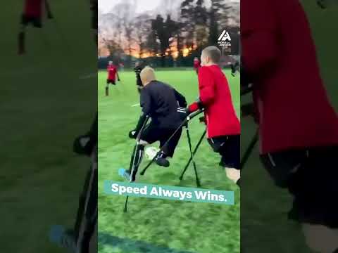 Teams of Amputees Play Soccer Match | People Are Awesome #soccer #extremesports #shorts