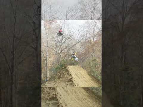 Back to back Double flips! #dirtbike #nitro #nitrocircus #bike #travispastrana #shorts #extreme