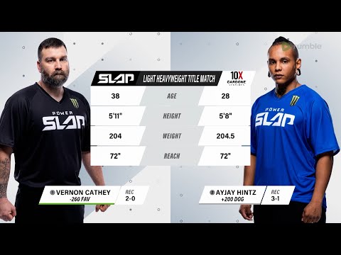 Power Slap 1: Vern Cathey vs AyJay Hintz | Light Heavyweight Championship