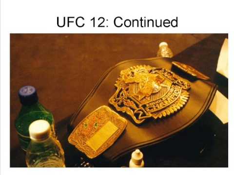 History of the Title Belts Used in The UFC Ultimate Fighting Championship