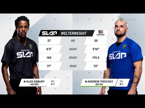 Power Slap 1: Alex Asbury vs Andrew Provost | Prelims