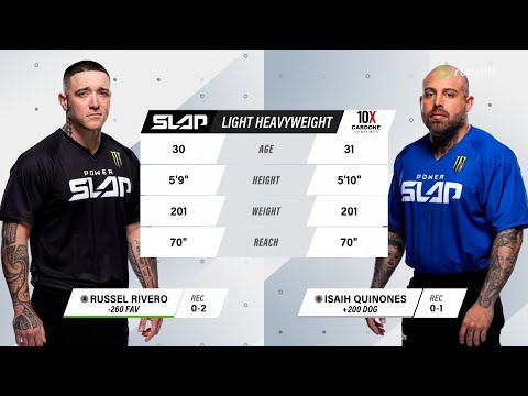 Power Slap 1: Russell Rivero vs Isaih Quinones | Prelims