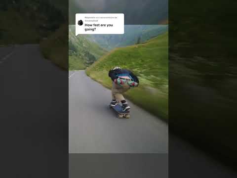 100 kph on a skateboard 🤯 #extreme #sport #longboard #speed #downhill #skateboard #insane #shorts