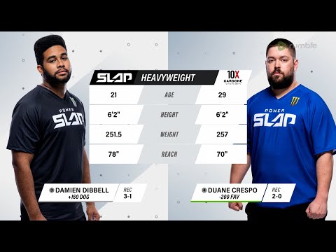 Power Slap 1: Damien Dibbell vs Duane Crespo in | Power Slap 1 Prelims