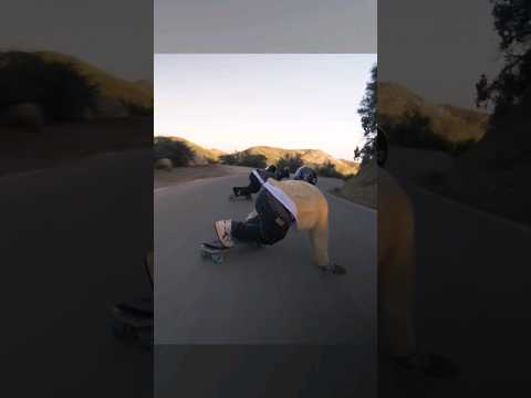 3 skateboarders going fast #extreme #sport #longboard #speed #downhill #skateboard #shorts #freeride