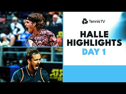 Medvedev & Tsitsipas Begin Their Campaigns; Shapovalov Also In Action | Halle 2023 Day 1 Highlights