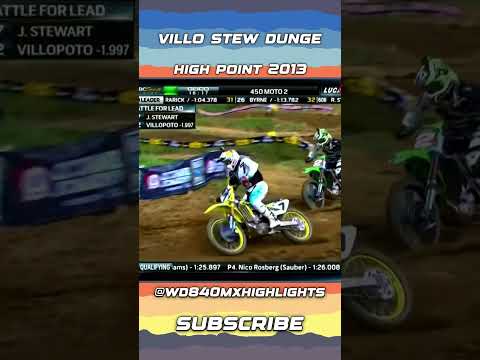 Villopoto vs Stewart vs Dungey High Point Motocross 2013