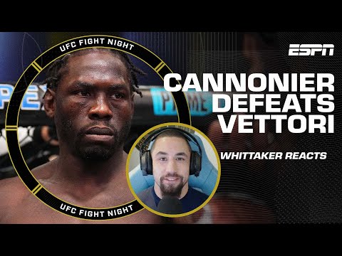 Robert Whittaker reacts to Jared Cannonier’s win vs. Marvin Vettori at #UFCVegas75 | ESPN MMA