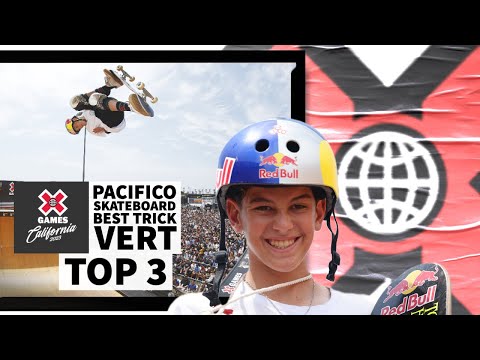 Pacifico Skateboard Vert Best Trick: TOP 3 | X Games California 2023