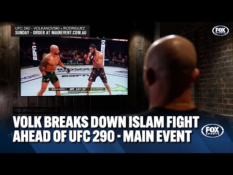 Fox Theatre – Volkanovski breaks down the Makhachev fight ahead of UFC 290 | Main Event | Fox Sports