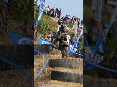 Watch Jarvis take on the tyre pyramid challenge at Hiu Selatan 2023! #hardenduro #endurolife