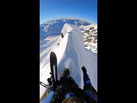 Travis Rice INSANE Drop in the Backcountry