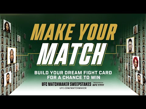 Build the Ultimate UFC Fight Card With Dana White | UFC Matchmaker Sweepstakes