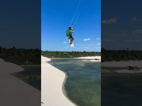 Huge Kitesurfing Jump off a massive Dune! 🤯😱