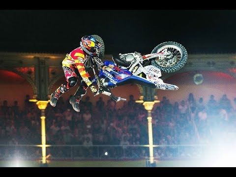 Historic Bike Flip in FMX competition – Red Bull X-Fighters Madrid 2014