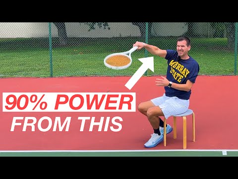 90% of Tennis Serve Power Comes from the Arm Action But…