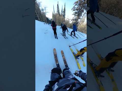 RACE TO JUPITER ROPE DROP! #skiing #parkcity