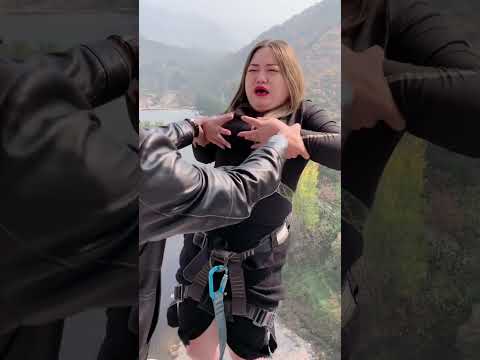 bungee jumping challenge #short #adventure