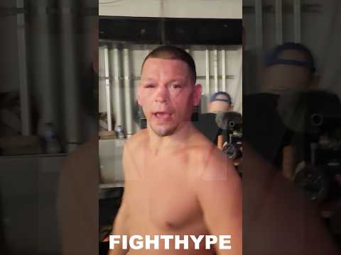 NATE DIAZ IMMEDIATE REACTION AFTER LOSS TO JAKE PAUL