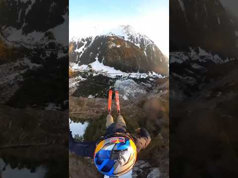 Fred Fugen’s base jumping is a little… off piste 😏🏔️