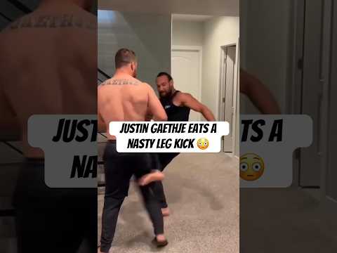 😳 JUSTIN GAETHJE’S LEG GETS DESTROYED