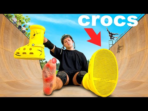 I Tried Extreme Sports in GIANT Crocs!