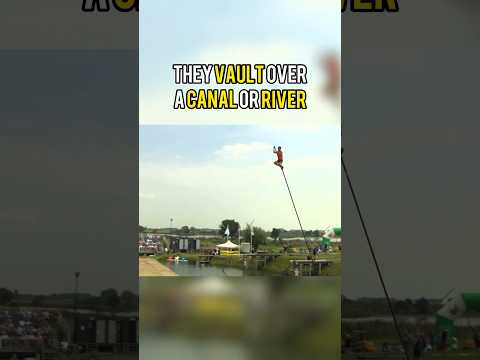 Pole Vaulting Over A River!!