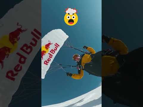 Insane Skydiving & Skiing Combo By Fred Fugen 😱🎿 (Via @redbull/YT)