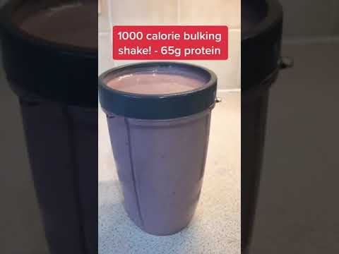 1000 CALORIE HEALTHY BULKING SHAKE 💪🏻 (65G PROTEIN)