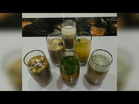 6 Variety of Sattu Drinks | Healthy Protein Drink |  Energy Drink | Kheer | Sharbat | Milkshake