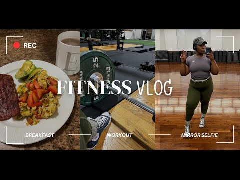 FITNESS VLOG | Mic’d Up & Glute Focused AM Workout• Low Carb Breakfast | Plus Size Fitness Journey