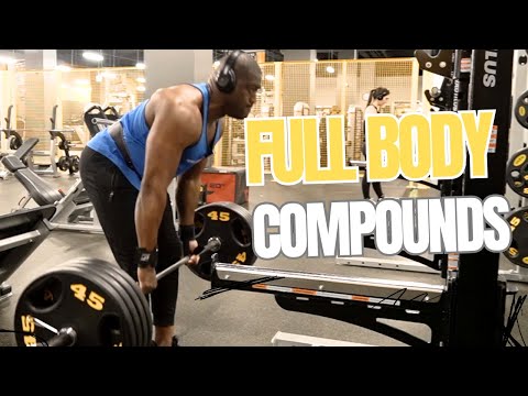 Full Body Workout Compound Exercises | Pre Workout Meal