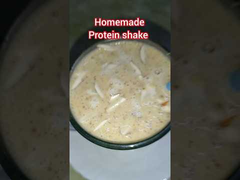 Homemade protein shake 😋 #healthy #shorts #shake