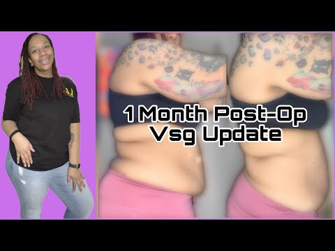 VSG • 1 MONTH POST-OP UPDATE • WEIGH IN • BODY CHANGES • STAGE 4 FOOD • HATING PROTEIN SHAKES • 2024