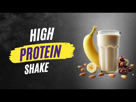 Banana Date Almond Protein Shake for High Energy Workout